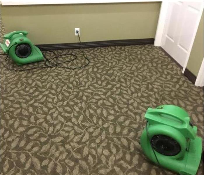 Water Damage cleaning in Office Building