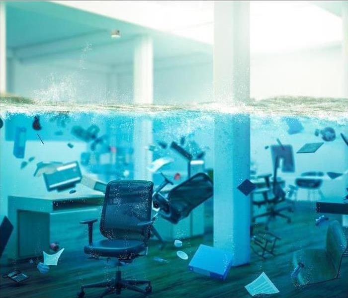 Image of flooded office