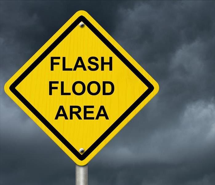Flash Flood Area Sign.