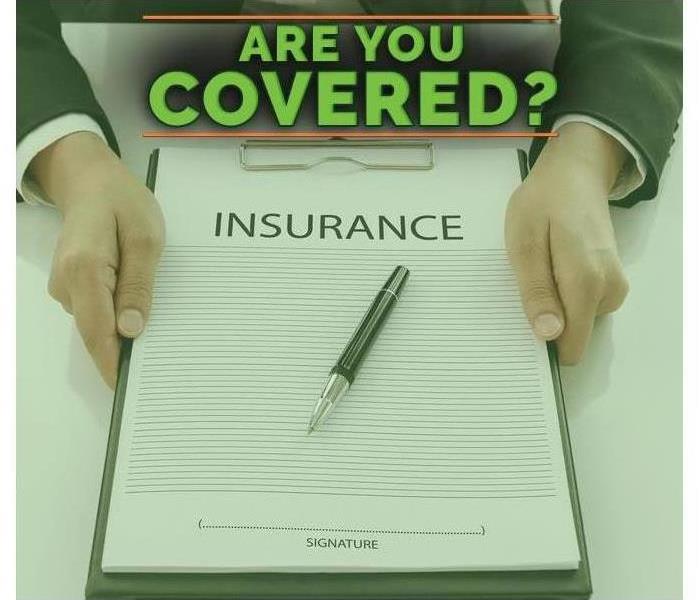 Image of paper with letters asking "are you covered?"